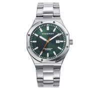 Viceroy Magnum 401459-67 - Reloj Hombre Analógico 42mm, Acero Inoxidable Plateado, Esfera Verde con Calendario, Cristal Mineral, WR 100M