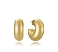 VICEROY Pendientes de mujer de acero Ip dorado aro abierto volumen 75419E01012