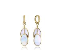 VICEROY Pendientes de mujer de acero Ip dorado con colgantes de madre perla 14321E01012