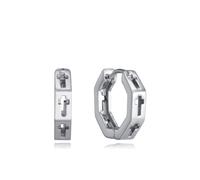 Viceroy | Pendientes Hombre Plateado Acero Inoxidable | 1 cm | 14376E01000
