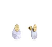 VICEROY - Pendientes Viceroy Fashion de acero e ip dorado y madreperla para mujer - 14079E01012