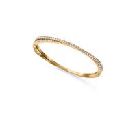 Viceroy Pulsera Fashion Rígida Dorada con Cristal Blanco para Mujer - Colección Chic REF. 14189P01012