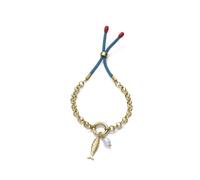 Viceroy | Pulsera Mujer Perla Verde | máximo de 26 cm | 14362P01012 | Acero inoxidable y perlas naturales con baño dorado · cierre de deslizante