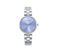 Viceroy Reloj Mujer 401300-37 - Caja de Acero, Esfera Azul Claro, Movimiento Cuarzo, Brazalete de Acero, 30mm, 3 ATM