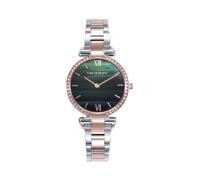 Viceroy Reloj Analógico Mujer de Acero Inoxidable - 32 mm - Movimiento de Cuarzo - Esfera Verde con Circonitas - Acabado Rosa - Resistente al Agua 5 ATM - Colección Chic - 42446-63