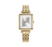 Viceroy Reloj Analógico Mujer de Acero Inoxidable - 38 mm - Movimiento de Cuarzo - Esfera Blanca - Recubrimiento Iónico Dorado - Resistente al Agua 3 ATM - Colección Chic - 401240-07