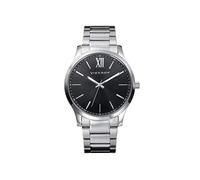 Viceroy Reloj Analógico Hombre de Acero Inoxidable - 43 mm - Movimiento de Cuarzo - Esfera Negra - Acabado Dorado - Sumergible 5 ATM - Colección Magnum - 401185-53