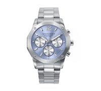 Viceroy Reloj Cronógrafo Hombre de Acero Inoxidable - 42 mm - Movimiento de Cuarzo - Esfera Azul - Acabado Dorado - Sumergible 10 ATM - Colección Magnum - 401447-35