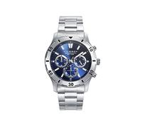 Viceroy Reloj Cronógrafo Hombre de Acero Inoxidable - 43 mm - Movimiento de Cuarzo - Esfera Azul - Sumergible 10 ATM - Colección Heat - 401135-37