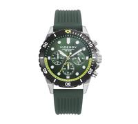 Viceroy Reloj Cronógrafo Hombre de Acero Inoxidable - 43 mm - Movimiento de Cuarzo - Esfera Verde - Sumergible 10 ATM - Colección Heat - 401369-67