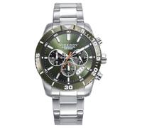 Viceroy Reloj Cronógrafo Hombre de Acero Inoxidable - 45 mm - Movimiento de Cuarzo - Esfera Verde - Caja Bitono - Acabado Dorado - Sumergible 10 ATM - Colección Magnum - 401457-67