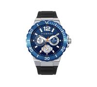 Viceroy Reloj Smart para Hombre de Acero IP Azul con Correa de Silicona Negra, Estilo Deportivo, Ref. 41163-30