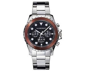 Viceroy Reloj de Cuarzo Multi-dial para Hombre con Pulsera de Acero Inoxidable 40459-47, Pulsera