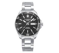 Viceroy Reloj Deportivo Hombre de Acero Inoxidable - 41 mm - Movimiento de Cuarzo - Esfera Negra - Sumergible 10 ATM - Colección Heat - 41181-57