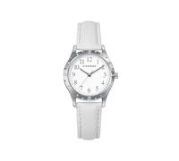 Viceroy Reloj Niña Comunión 401282-04 – Caja acero, correa piel blanca, cuarzo y pulsera plata rosa