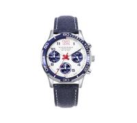 Viceroy Reloj Fashion Niño Comunión 401419-04 - Caja de Acero y Correa de Piel Azul, Movimiento de Cuarzo Cronógrafo, Pulsera de Acero y Piel Azul de Regalo