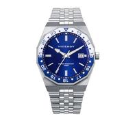 Viceroy Reloj Hombre 42461-37 - Caja de Acero con Bisel Rotatorio, Esfera Azul, Brazalete de Acero, 41 mm, 10 ATM, Movimiento Cuarzo