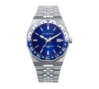 Viceroy Reloj Hombre 42461-37 - Caja de Acero con Bisel Rotatorio, Esfera Azul, Brazalete de Acero, 41 mm, 10 ATM, Movimiento Cuarzo