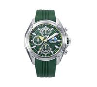 Viceroy Reloj Hombre 401441-67 - Cronógrafo, Caja de Acero, Esfera Verde, Correa de Silicona Verde, 44 mm, 20 ATM