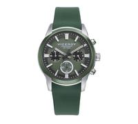 Viceroy Reloj Hombre Analógico de Acero - Acabado Bitono - 40 mm - Movimiento de Cuarzo - Cronógrafo - Esfera Verde - Sumergible 10 ATM - Colección Abraham Mateo - 401505-67