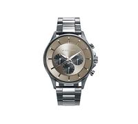 Viceroy Reloj Hombre Analógico Multifunción de Acero Inoxidable - 44 mm - Sub-Esferas Activas - Esfera Gris - Sumergible 10 ATM - Movimiento de Cuarzo - Colección Beat - 42391-17