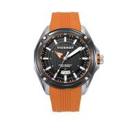 Viceroy Reloj Hombre bitono de Acero e IP Negro y Correa de Silicona Naranja 401437-57