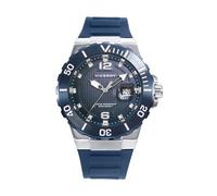 Viceroy Reloj Hombre - Colección Heat Ref. 45001-35, Caja de Acero con Bisel IP Azul Rotatorio y Correa de Silicona, Esfera Azul y Calendario - Resistente al Agua 20 ATM