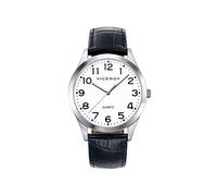 Viceroy Reloj Hombre Elegante de Acero Inoxidable - 39 mm - Movimiento de Cuarzo - Esfera Blanca - Resistente al Agua 5 ATM - Brazalete de Acero - Colección Grand - 42233-04