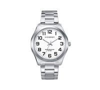 Viceroy Reloj Hombre Grand 40513-04 – Acero inoxidable 41 mm, Cuarzo, 5 ATM, Esfera blanca