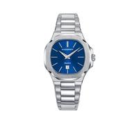 Viceroy Reloj Mujer 45110-37 Acero inoxidable plateado Esfera azul octogonal Zafiro Calendario 100M