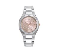 Viceroy Reloj Laura Escanes Mujer, Doble Bisel Acero/IP Rosa con Diamantes Creados, Cristal Zafiro, Ref. 45004-83