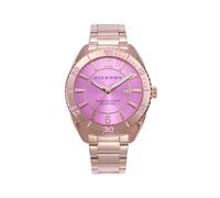 Viceroy Reloj Mujer 401290-75 - Caja y Brazalete de Acero Rosado, Esfera Rosa con Calendario, Movimiento de Cuarzo, 38mm, 5 ATM