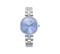Viceroy Reloj Mujer 401300-37 - Caja de Acero, Esfera Azul Claro, Movimiento Cuarzo, Brazalete de Acero, 30mm, 3 ATM