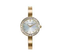 Viceroy Reloj Mujer 41146-67 - Caja y Brazalete de Acero IP Dorado, Bisel con Circonitas Verdes, Esfera Verde, 30 mm, 3 ATM