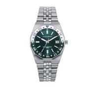 Viceroy Reloj Mujer 42452-67 - Caja de Acero con Bisel Rotatorio, Esfera Verde, Calendario, Brazalete de Acero, 34 mm, 10 ATM