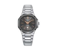 Viceroy Reloj Mujer 45110-17 Acero Inoxidable Plateado IP Gris y Rosado - Esfera Octogonal 30x30 mm, Cristal de Zafiro, Calendario, Sumergible 100M, Cierre Doble Pulsador