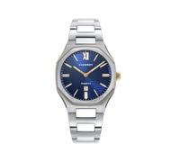 Viceroy Reloj Laura Escanes para Mujer, Caja de Acero, Doble Bisel IP Dorado, Cristal Zafiro, Ref. 45000-33