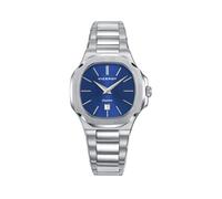 Viceroy Reloj Mujer 45110-37 Acero inoxidable plateado Esfera azul octogonal Zafiro Calendario 100M