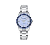 Viceroy Reloj Mujer Analógico de Acero - Acabado Bitono - 30 mm - Movimiento de Cuarzo - Tres Agujas - Esfera Azul - Sumergible 10 ATM - Colección Abraham Mateo - 401348-37