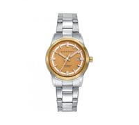Viceroy Reloj Mujer Analógico de Acero - Acabado Bitono - 30 mm - Movimiento de Cuarzo - Tres Agujas - Esfera Marrón - Sumergible 10 ATM - Colección Abraham Mateo - 401348-97