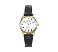 Viceroy Reloj Mujer Grand 42222-94 29 mm Cuarzo Esfera blanca Bisel dorado 5 ATM Brazalete de acero