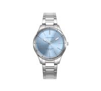 Viceroy Reloj Mujer Elegante de Acero Inoxidable - 34 mm - Movimiento de Cuarzo - Esfera Azul - Bisel Dorado - Resistente al Agua 5 ATM - Brazalete de Acero - Colección Grand - 401228-37