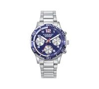 Viceroy Reloj Fashion Niño Comunión 401421-34 - Caja y Brazalete de Acero, Movimiento de Cuarzo Cronógrafo, Pulsera de Acero y Piel Azul de Regalo