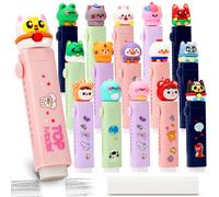 VICHOS 20Pcs Mini Gomas de Borrar Niños, Push-up Gomas para Detalles Cumpleaños Niños & Infantiles, Regalos Cumpleaños Invitados Niños Colegio
