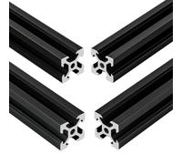 VICHSAMWY 4 unidades de perfiles de sistema tipo V 2020 450 mm perfil de aluminio extrusión carril lineal anodizado 20 x 20 perfil de aluminio para impresora 3D DIY máquinas CNC etc