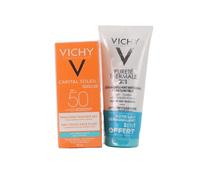Vichy Capital Soleil Emulsión Tacto Seco SPF50 50 ml + Pureté Thermale Desmaquillante 100 ml