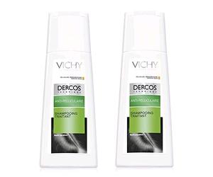 Vichy Dercos Champú anticaspa de acción avanzada, para cabellos secos, 2 x 200 ml