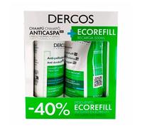 Vichy Dercos Champú Anticaspa Cabello Normal a Graso 390ml + Recarga 500ml
