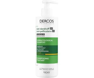 Vichy Dercos Champú Anticaspa para Cabello Seco 390 ml - Tratamiento Doble Eficacia contra la Caspa y Picores
