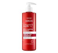 Vichy Dercos Collagen 17 Champú reparador para cabello débil, anti rotura y reparación total, fibra reforzada, cabello suave y voluminoso, 400 ml